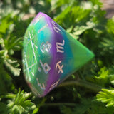 'Rainbow Diamonds' Zodiac D12 Gaming Dice
