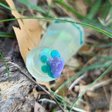 'Cone of Frost' Spell Specific Frosted Rainbow Handmade Resin Alternative Shaped D8 Individual TTRPG Gaming Dice