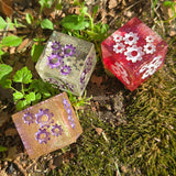 'Grinding Gears' Individual Oversized Handmade Resin Steampunk Gears TTRPG Polyhedral 20mm Gaming Dice