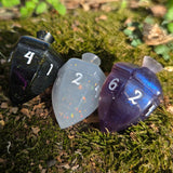 OOAK Individual Spinning Acorn Top Handmade Resin D6 Dice