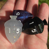 OOAK Individual Spinning Acorn Top Handmade Resin D6 Dice