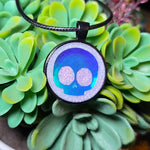 'Glowing Recommendations (Labotomize Me)' Glow in the Dark 1 Inch Round Pendant Necklace