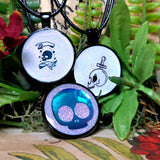 'Glowing Recommendations (Labotomize Me)' Glow in the Dark 1 Inch Round Pendant Necklace