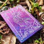 'Strength' Handmade Resin Colorshifting Tarot Card Keychain