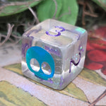 'Labotomy' Individual Handmade Resin Colorshifting Shimmer TTRPG Board Game D6 Dice