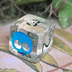 'Labotomy' Individual Handmade Resin Colorshifting Shimmer TTRPG Board Game D6 Dice