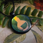 'Colorshifting Potions' 1 Inch Round Pendant Necklace