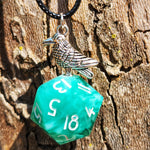 'Nevermore' D20 Pendant Necklace