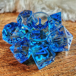 'Ocean Treasure' Handmade Polyhedral Dice Set