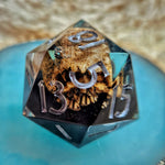 'Sinking Skulls' Handmade 30mm D20 Dice