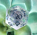 D20 Pin - Clear Colorshifting Shimmer