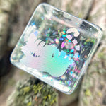 Holographic Cheshire Cat Inspired Handmade D6