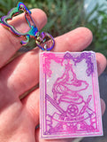 Glow in the Dark ‘Magician’ Tarot Card Keychain