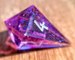 ‘Toxicity’ Purple Handmade Crystal Shard D4 Dice
