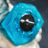 Translucent Blue D20 Pin