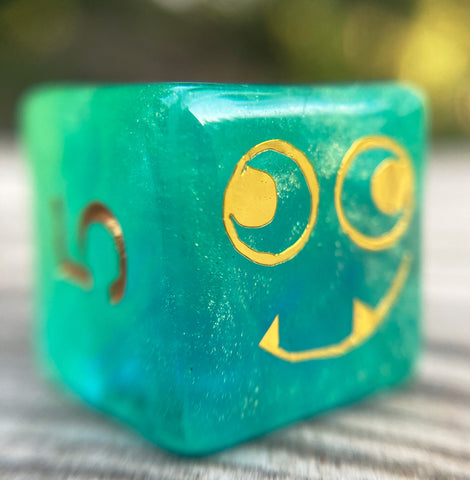 Glow in the Dark Tusktooth Fjord Inspired D6 Dice