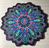 Hand-Painted Resin Mandala Decor