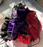 Purple Drawstring Multi-Pocket Circle Dice Bag